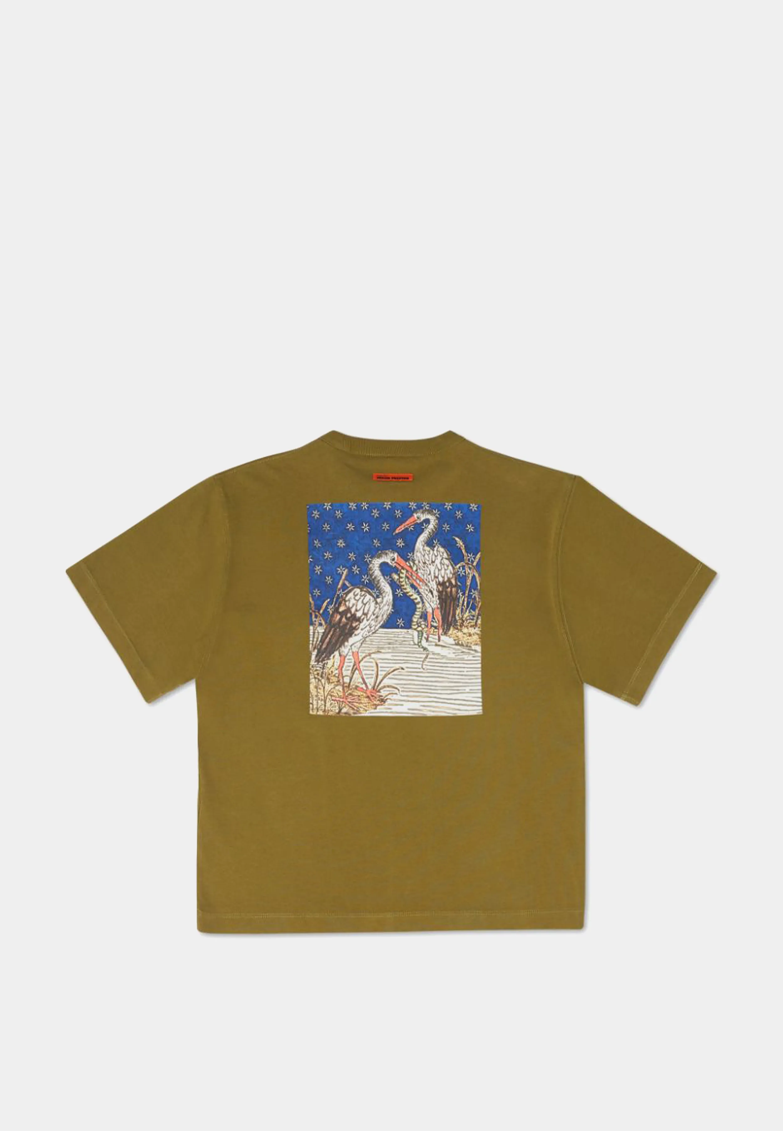 Heron Preston Medieval Heron Ss Tee Military Green White