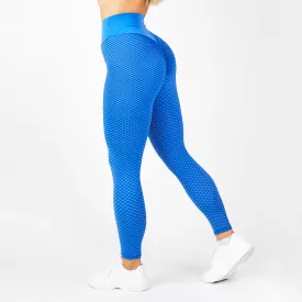 Honeycomb Leggings, Blue