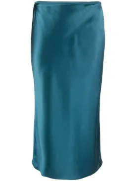 ISAAK SILK MIDI SKIRT