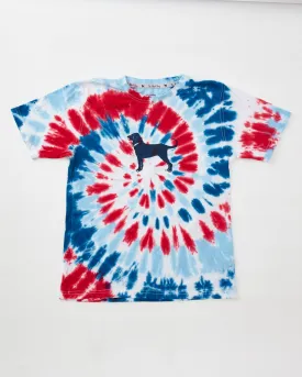 Kids Liberty Tie Dye Shortsleeve Tee