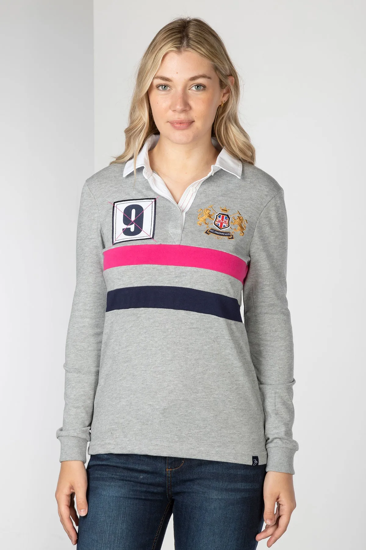 Ladies Rugby Shirt - Cropton 2 Stripe