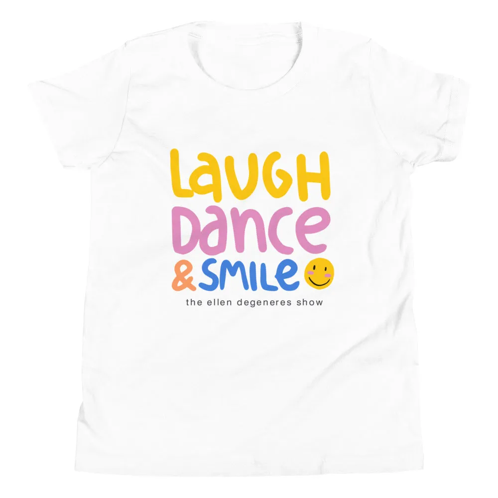 Laugh. Dance. Smile Kids Tee