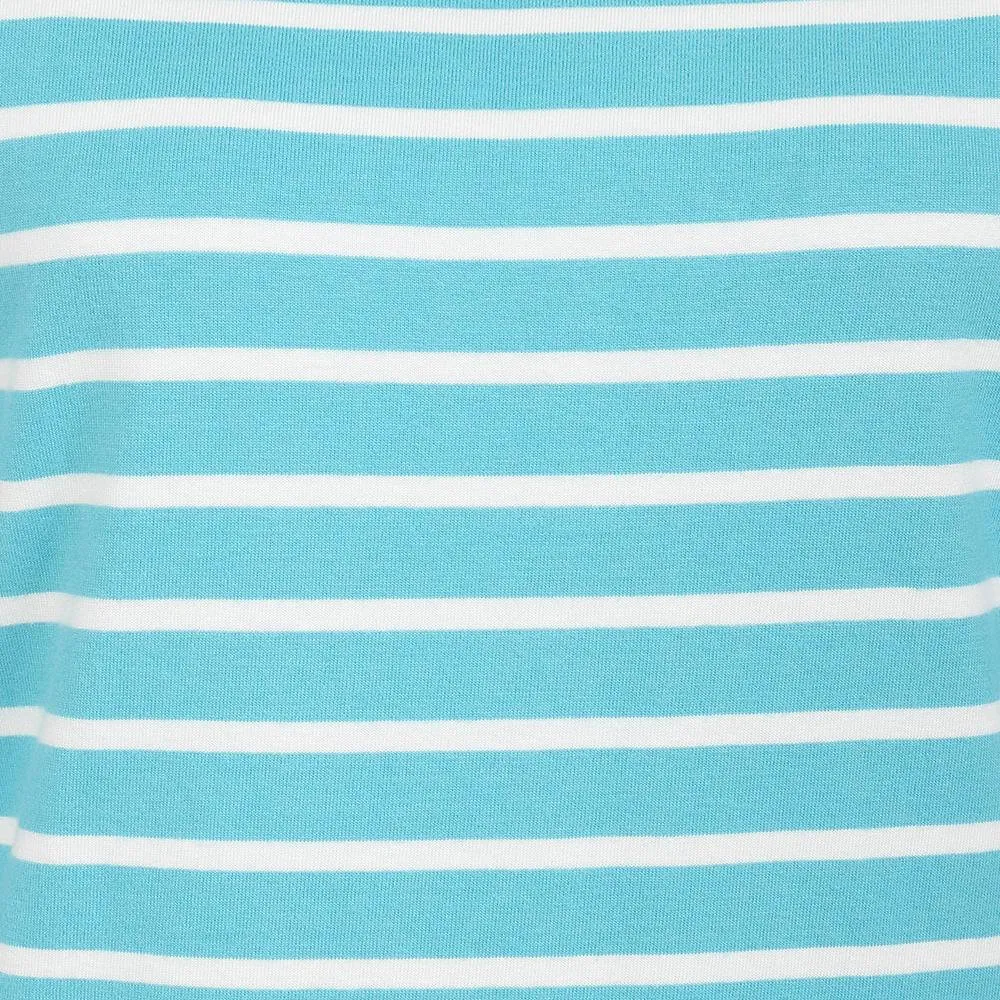 Lazy Jacks Womens Breton Top - Turquoise