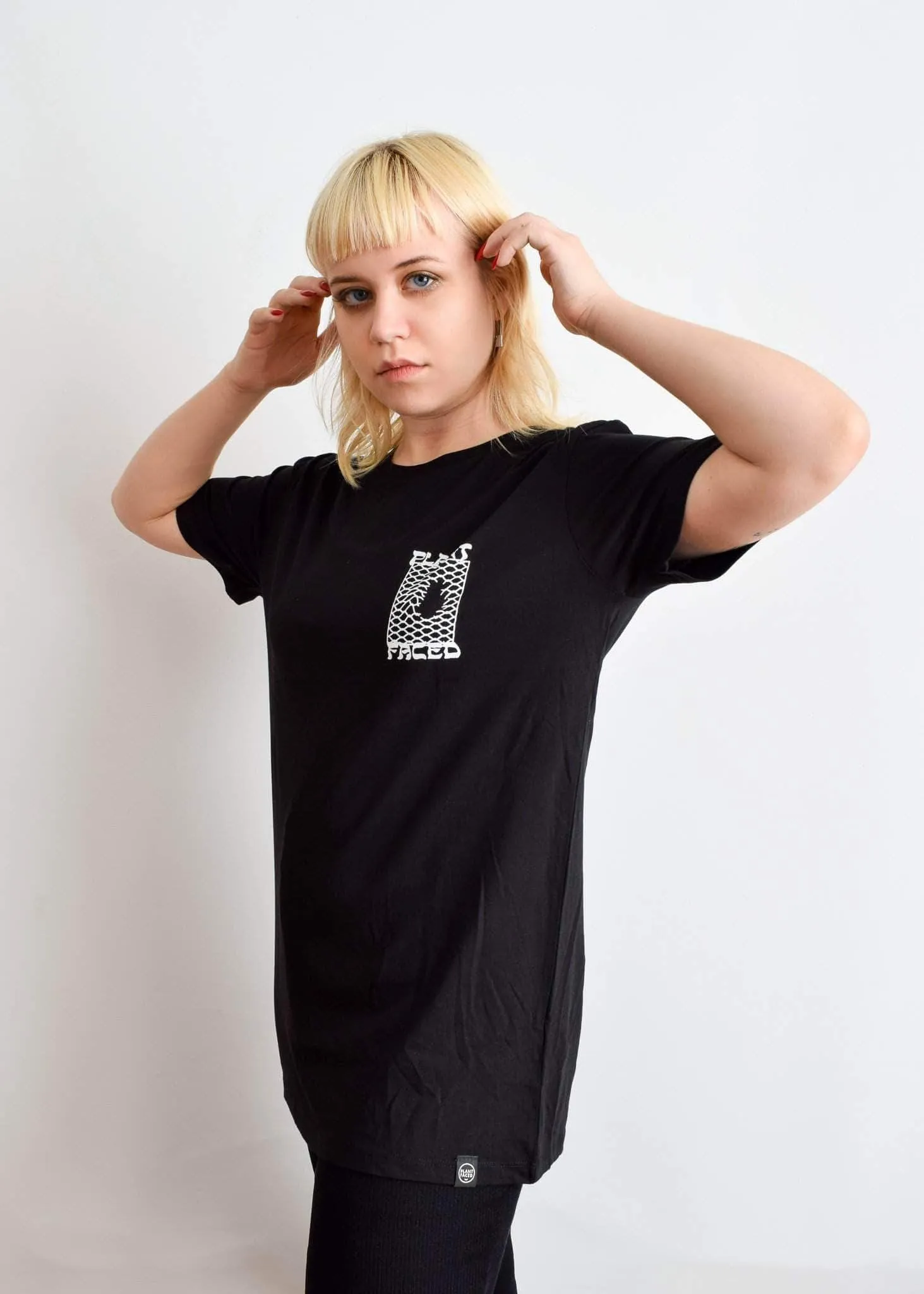 Make The Connection Double Tee - Black