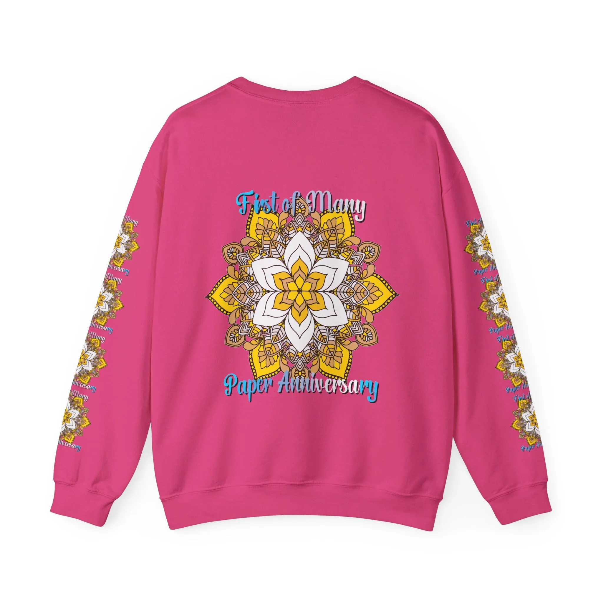 Mandala Design Handmade Crewneck Sweatshirt