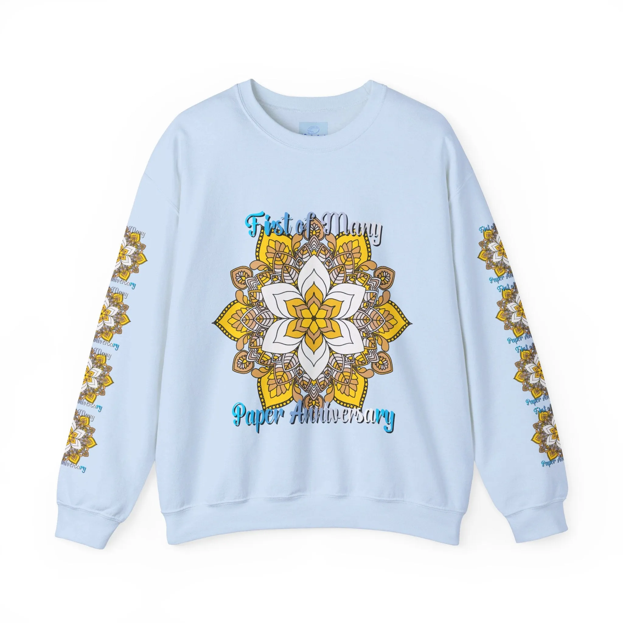 Mandala Design Handmade Crewneck Sweatshirt