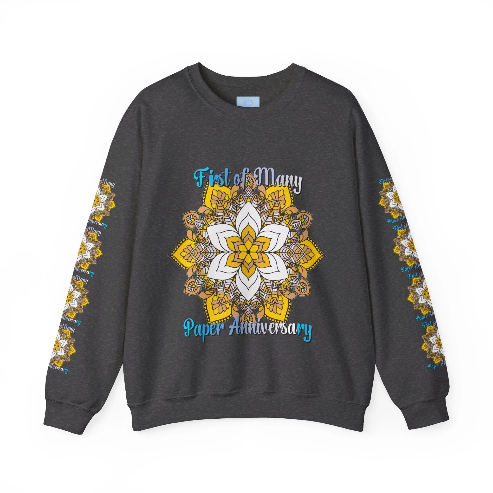 Mandala Design Handmade Crewneck Sweatshirt