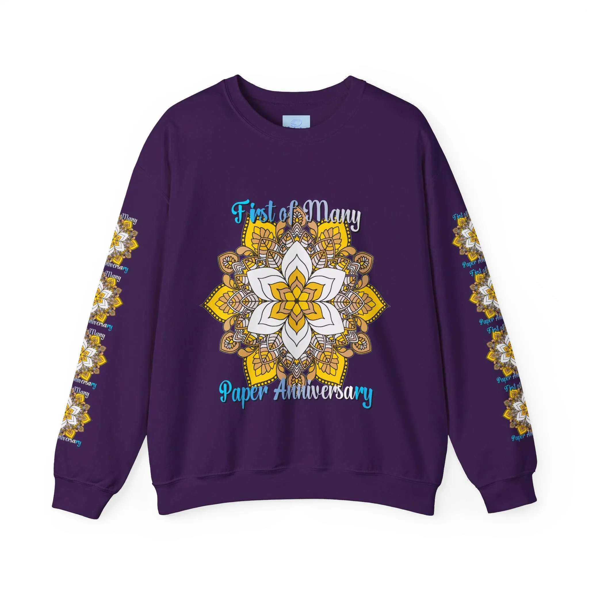 Mandala Design Handmade Crewneck Sweatshirt