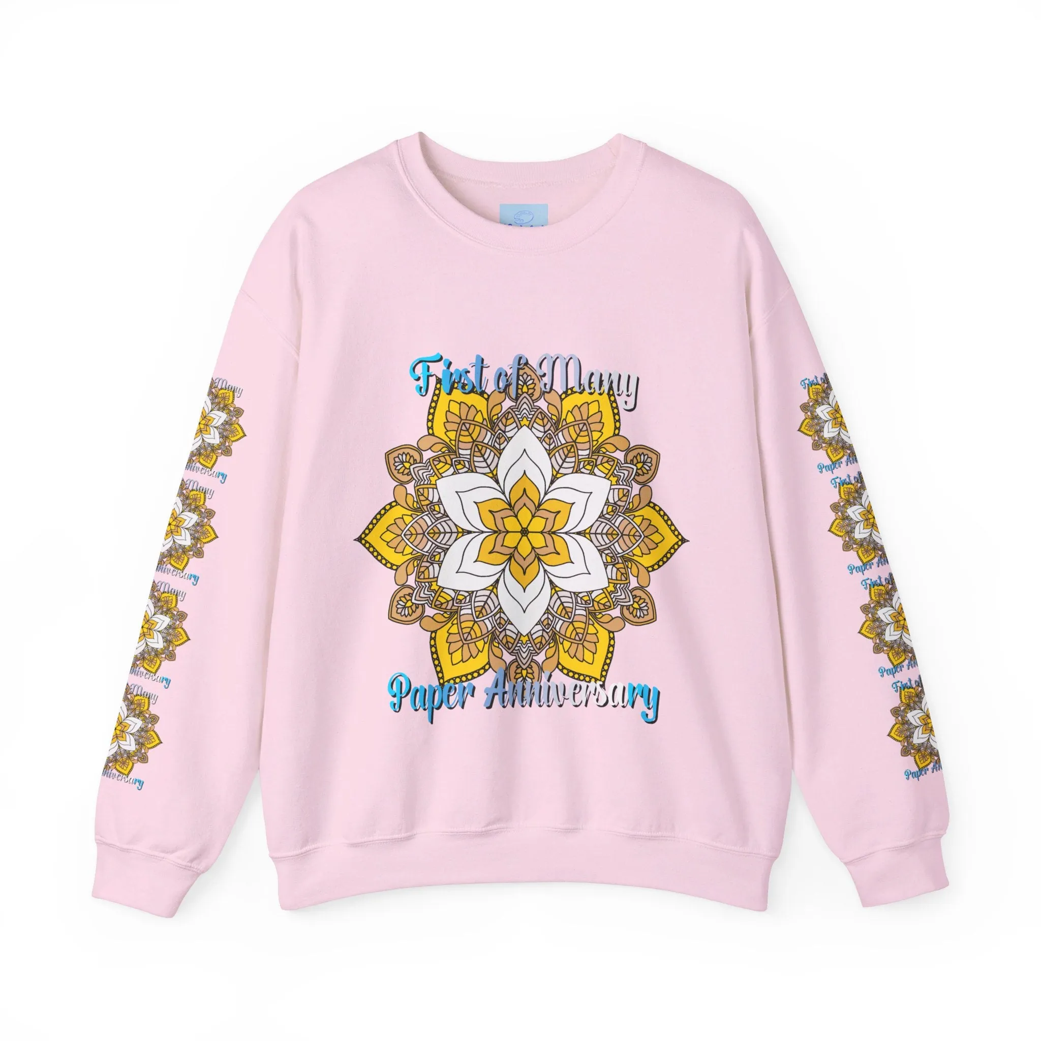 Mandala Design Handmade Crewneck Sweatshirt