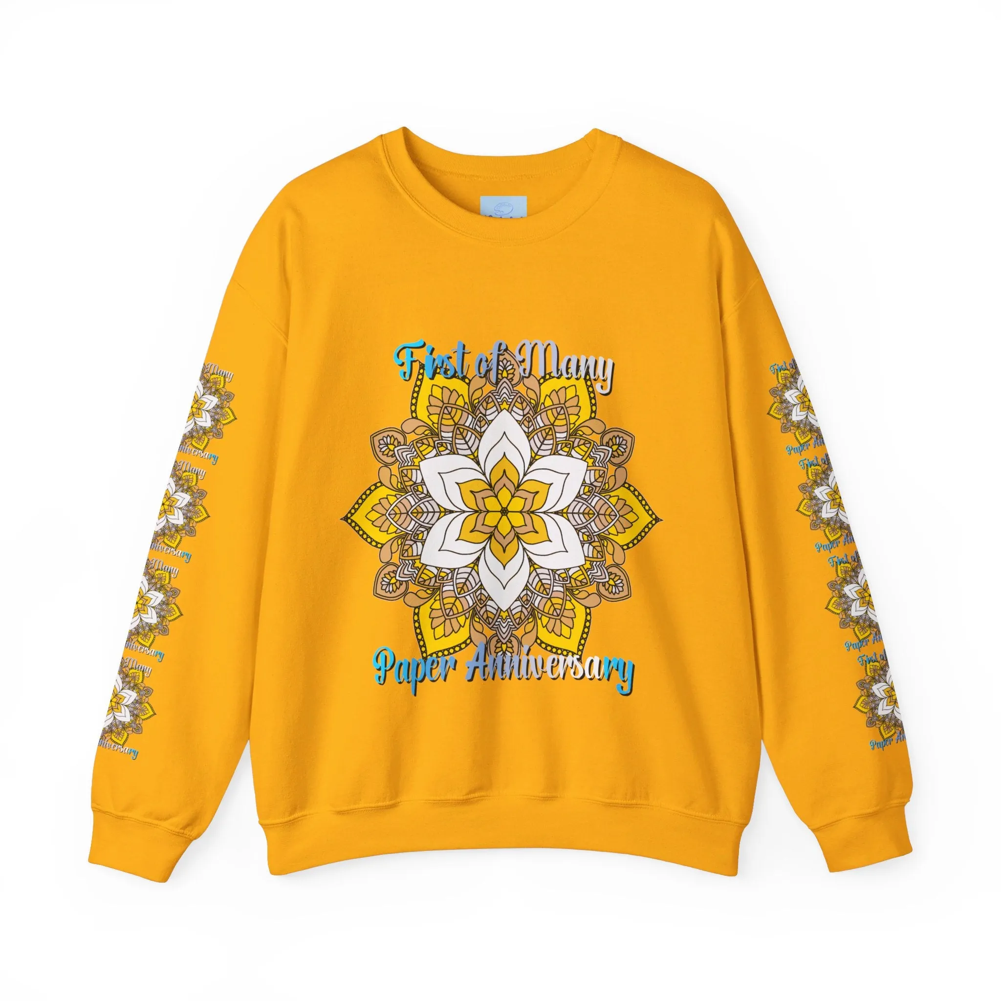 Mandala Design Handmade Crewneck Sweatshirt