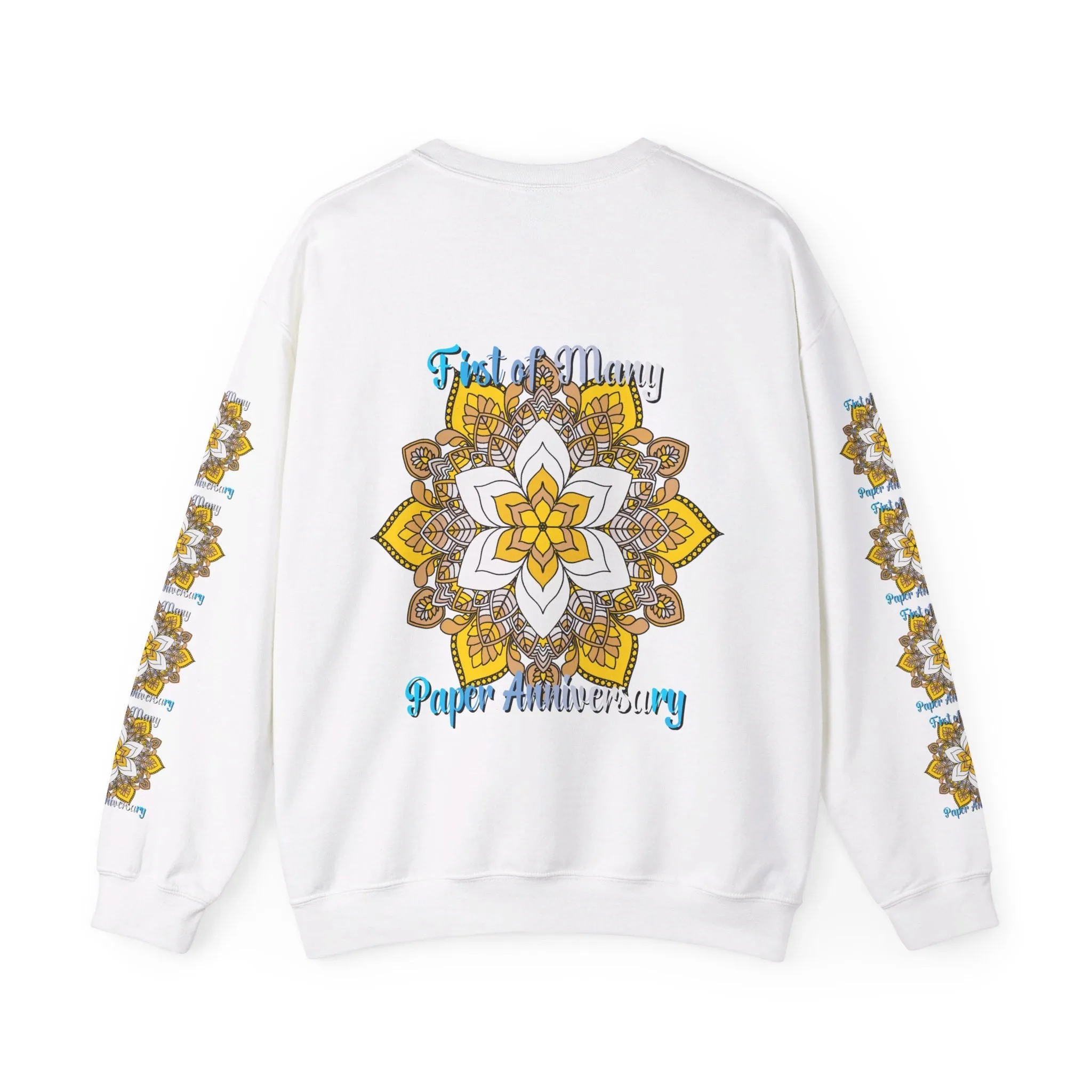 Mandala Design Handmade Crewneck Sweatshirt