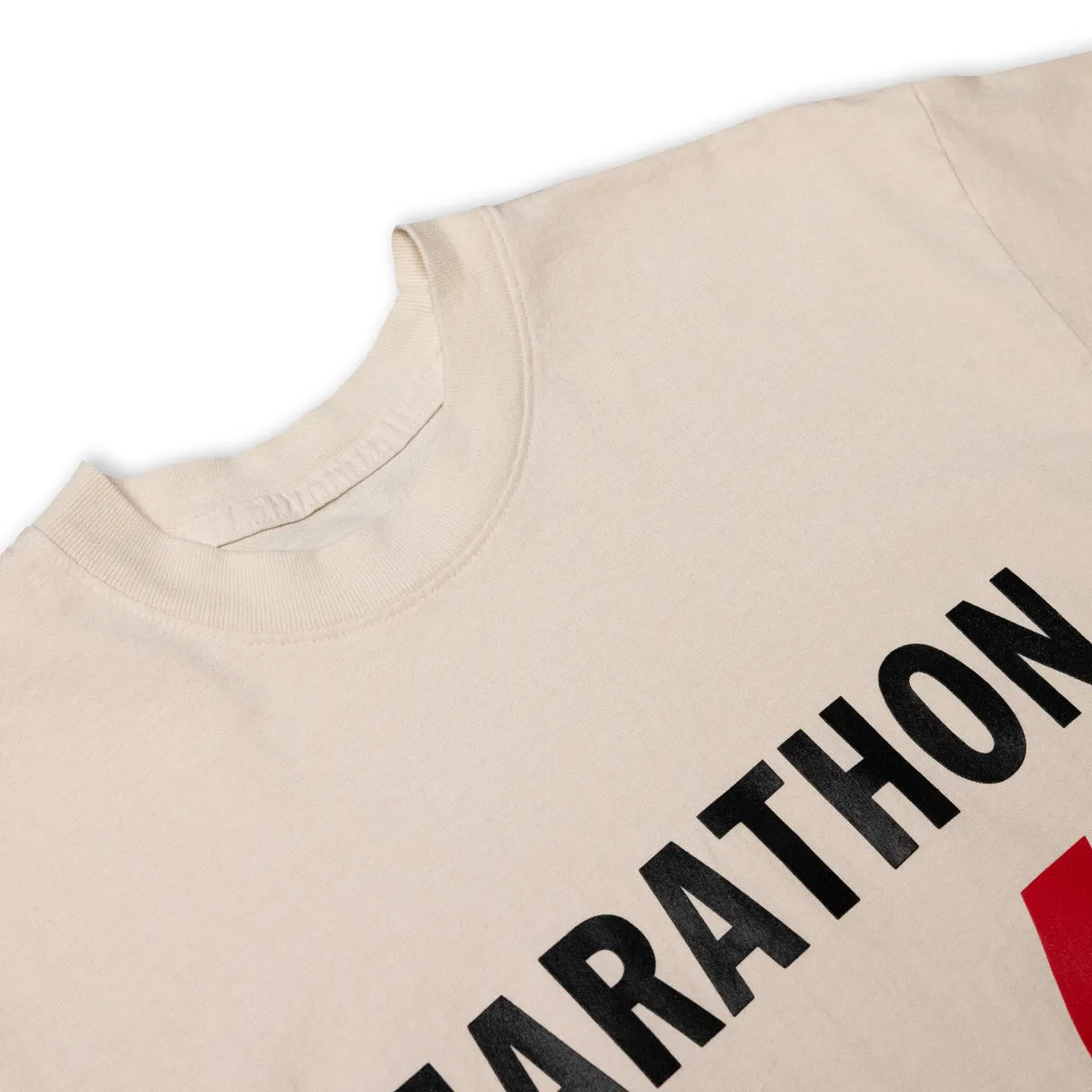 Marathon V For Victory T-Shirt - Creme