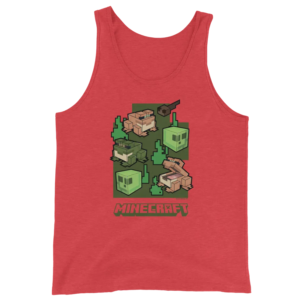 Minecraft Frogs Unisex Tank Top