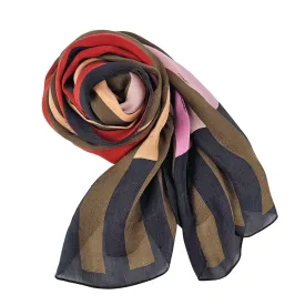 Multicoloured Striped Scarf