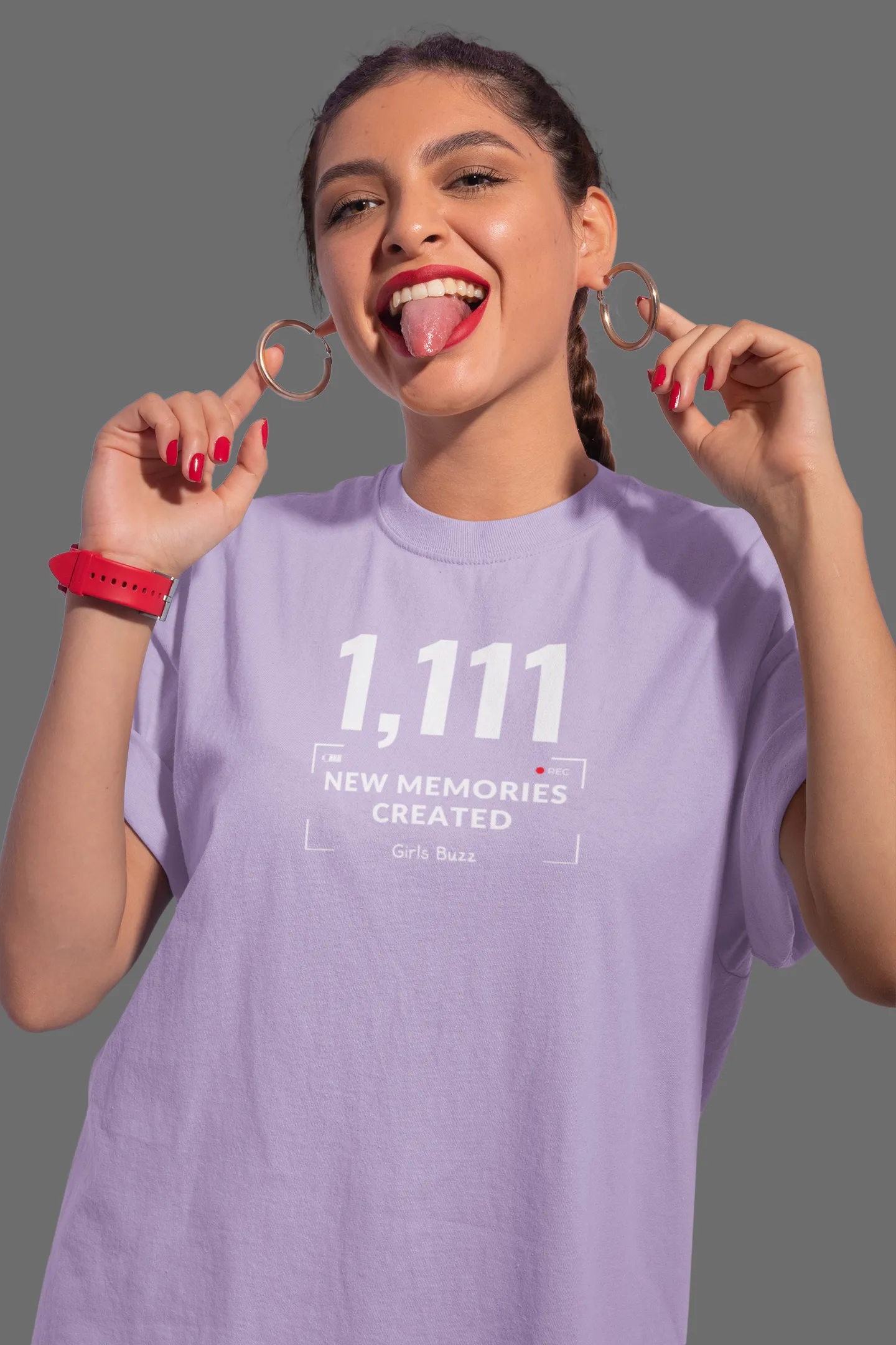 New Memories Created Oversized Tee