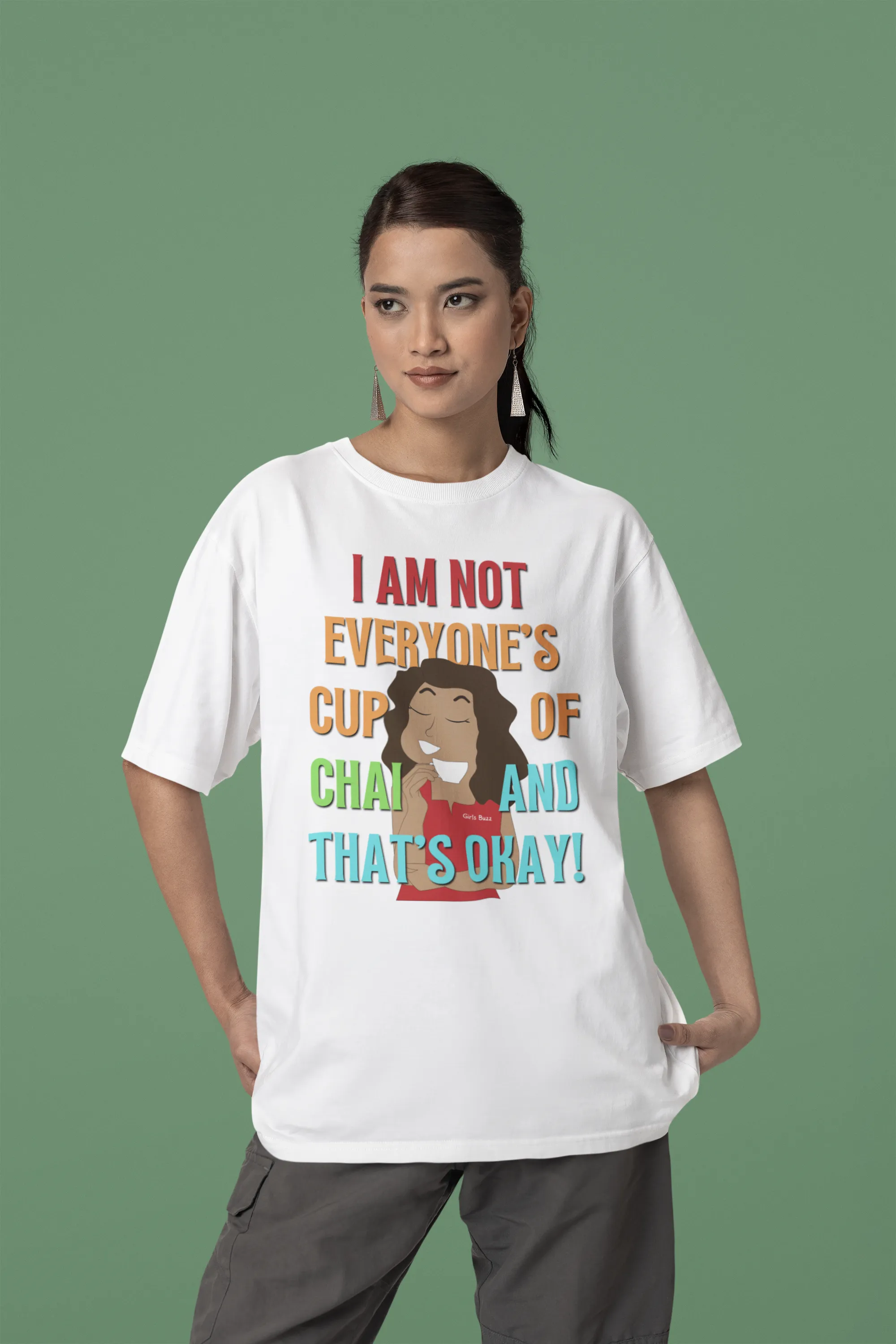 Not Everyone's Cup Of Chai Oversized Tee