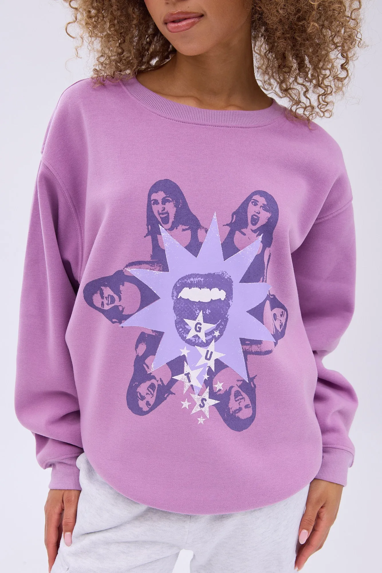 Olivia Rodrigo Graphic Crew Neck Relaxed Sweatshirt