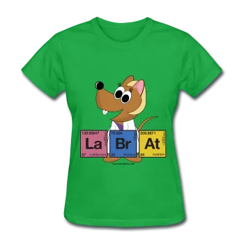 "Lab Rat Periodic Table" (blonde) - Women's T-Shirt