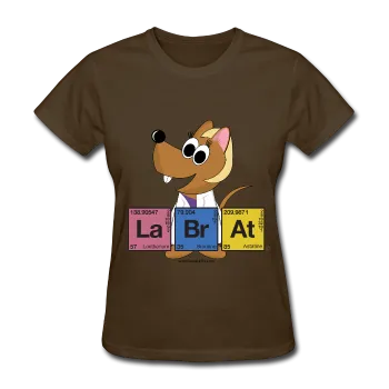 "Lab Rat Periodic Table" (blonde) - Women's T-Shirt