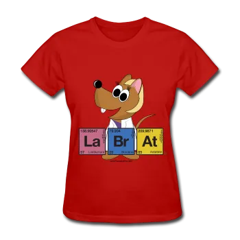 "Lab Rat Periodic Table" (blonde) - Women's T-Shirt