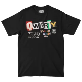 QWERTY Ransom Note Black Tee