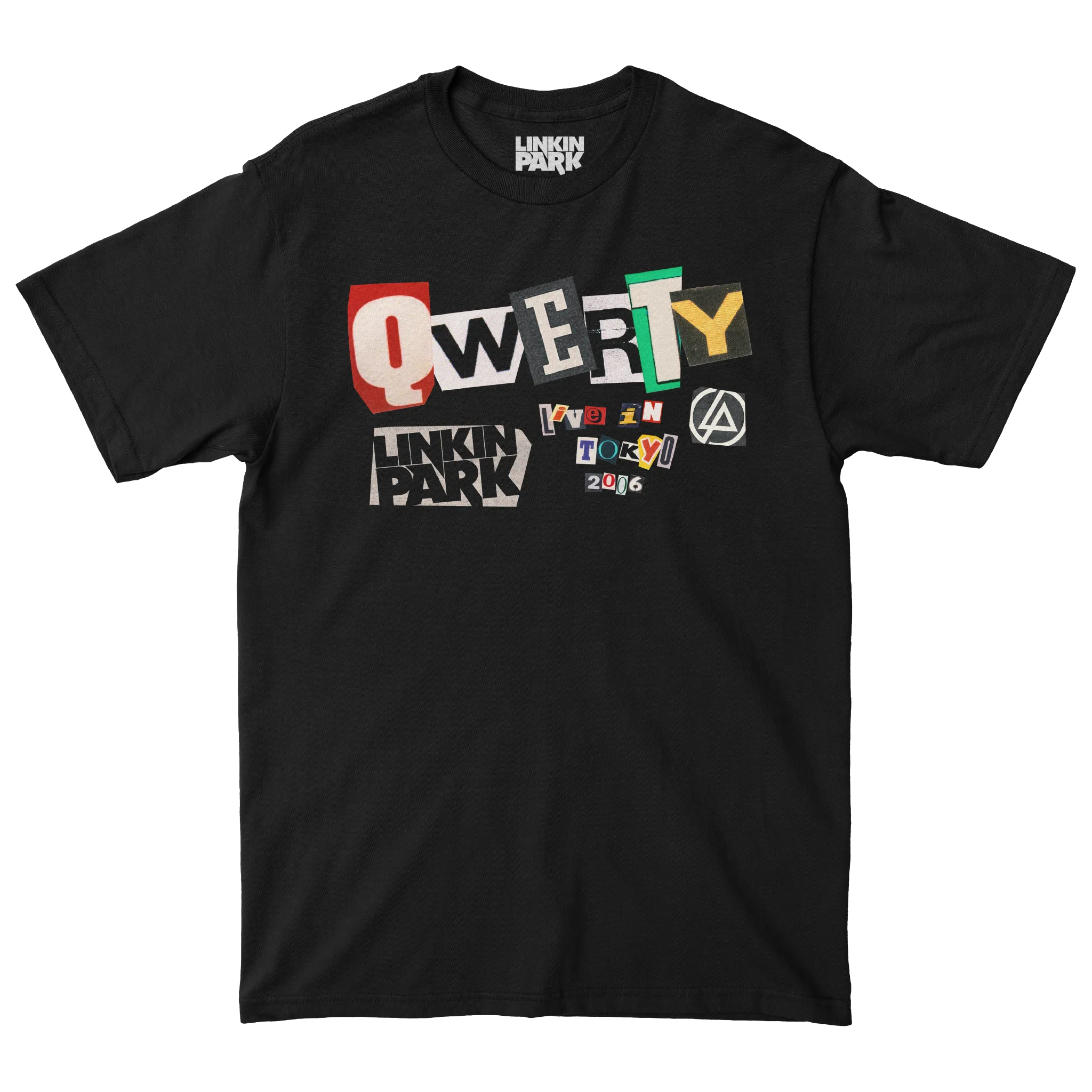 QWERTY Ransom Note Black Tee