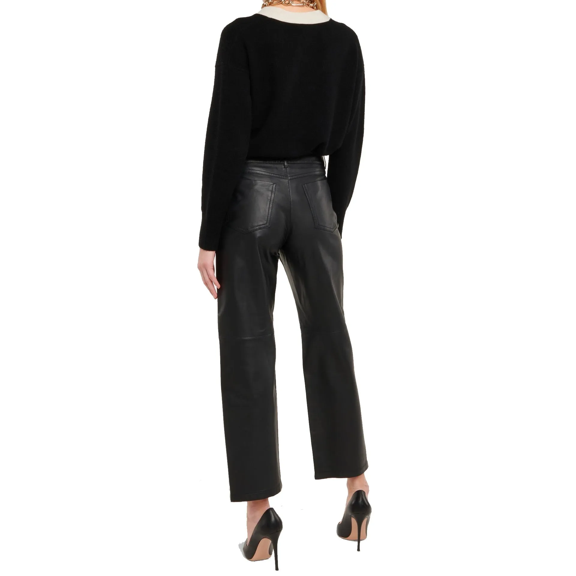 's Max Mara Liana Leather Pants