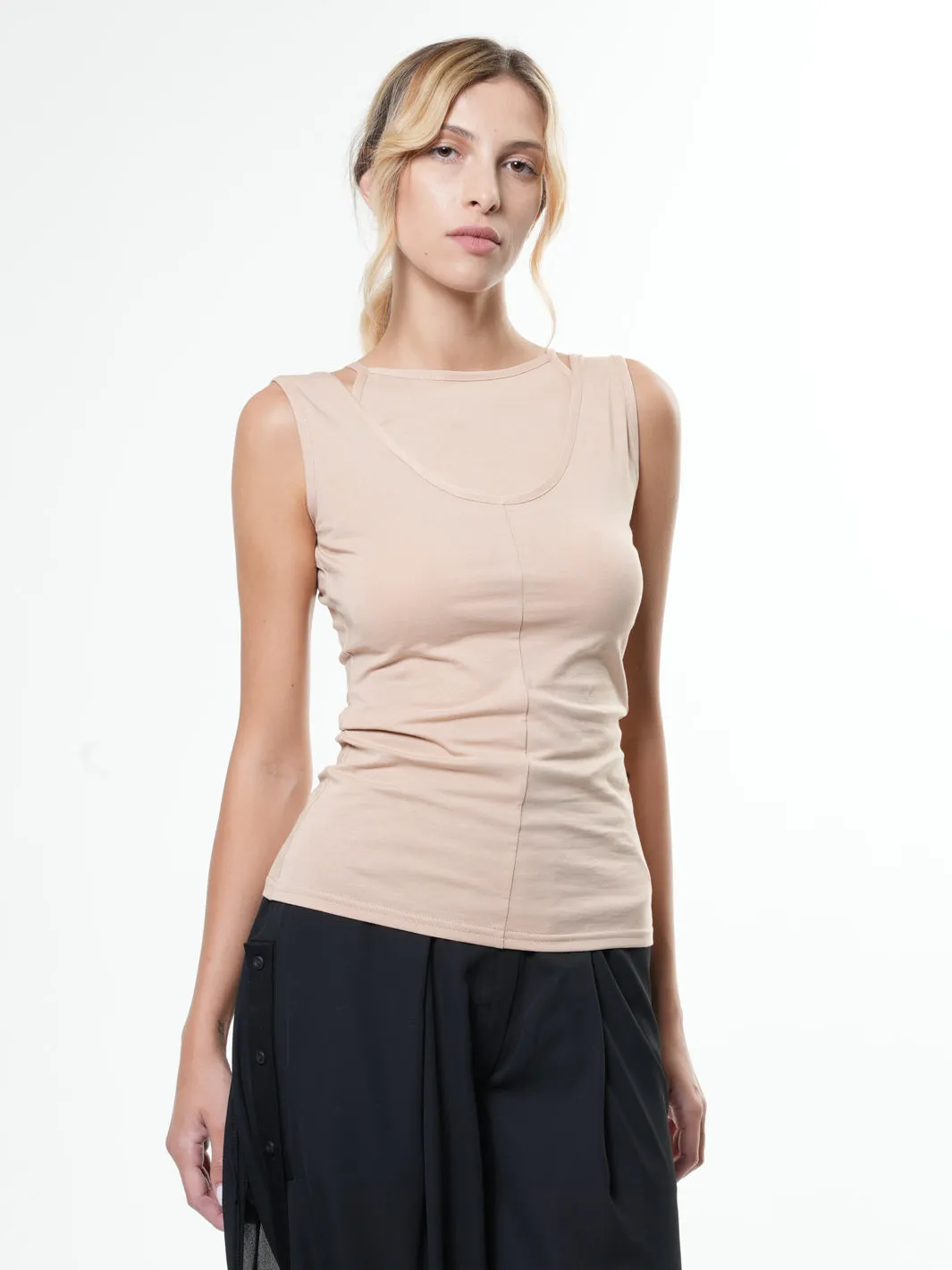 Sleeveless Fitted Top