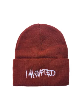 Slime Beanie in Maroon