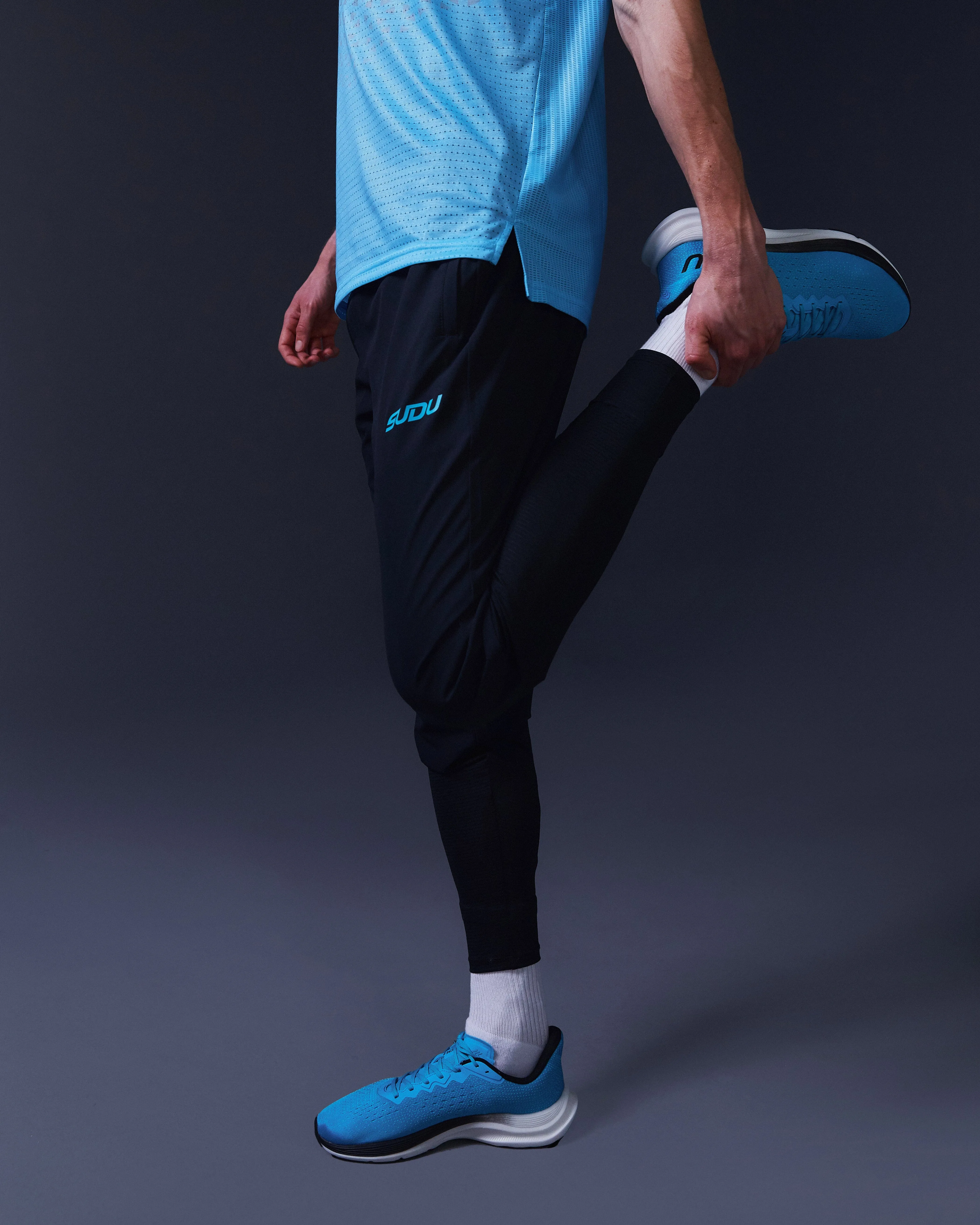 SRP 01 Run Pants - Black/Light Blue