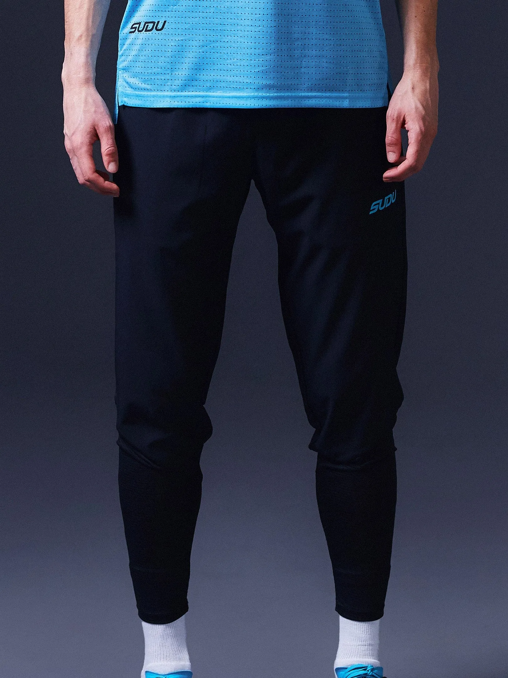 SRP 01 Run Pants - Black/Light Blue