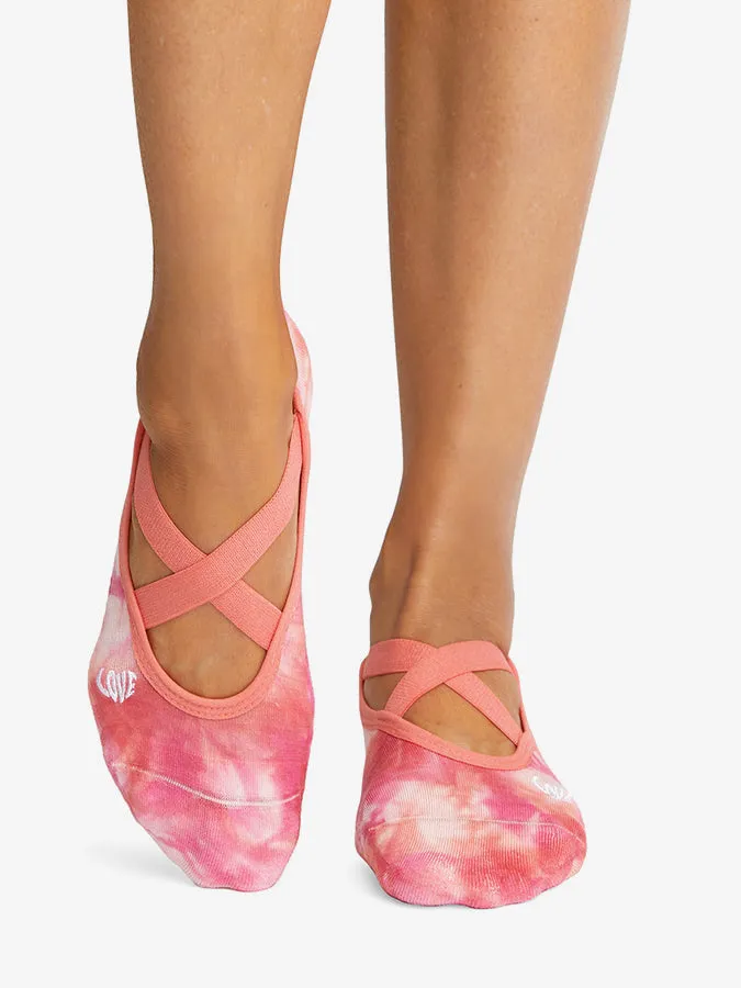 Tavi Noir Chloe Grip Socks - Love Tie Dye