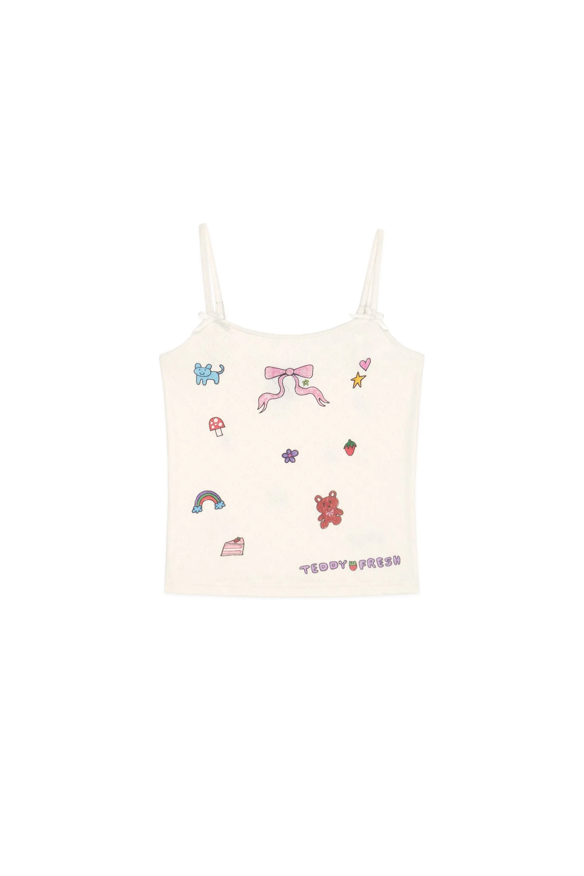 TF x Blo_oberry Little Bow Pointelle Camisole