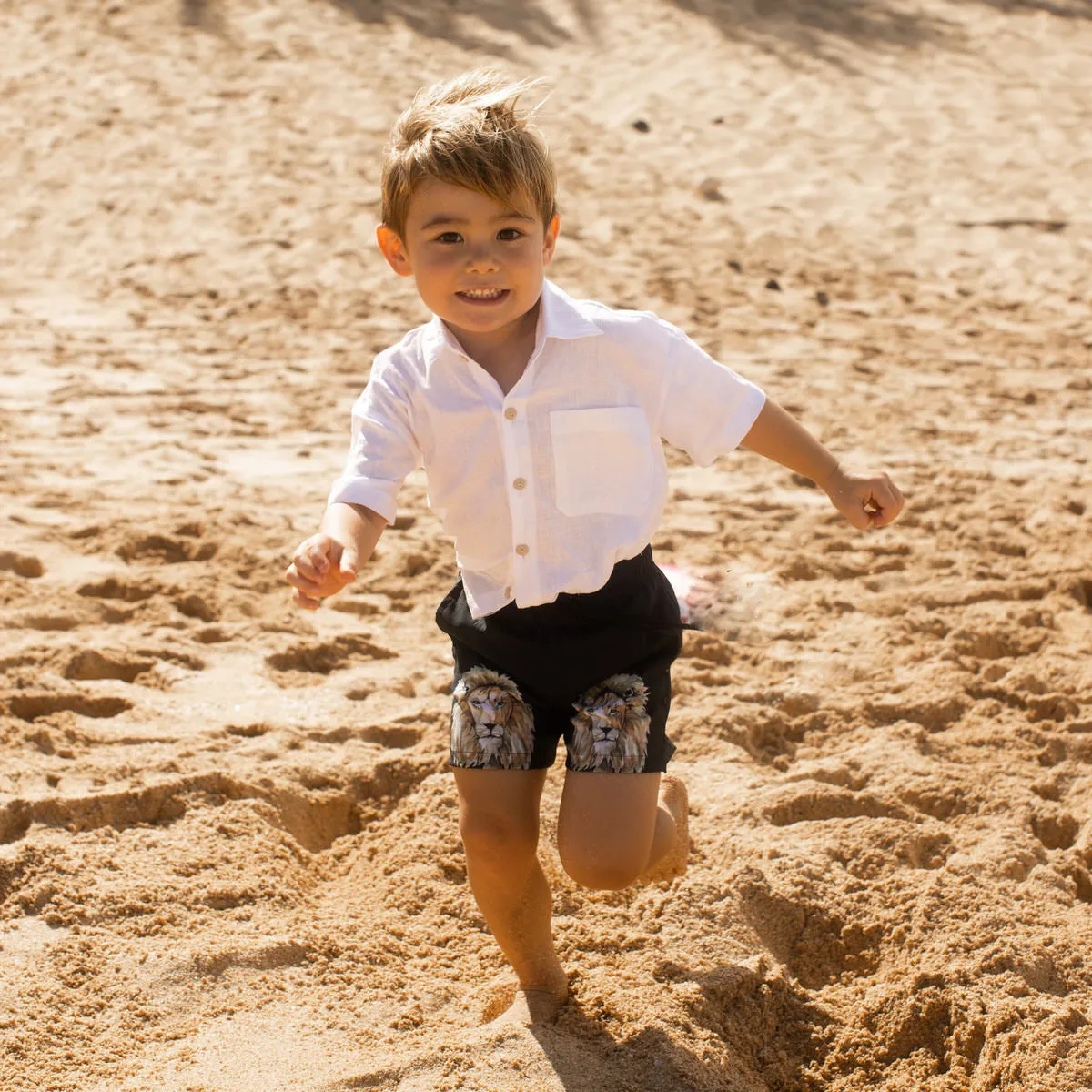 The Casa Blanca - Boys White Linen Shirt