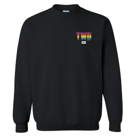 The Walking Dead Pride Repeat Logo Fleece Crewneck Sweatshirt