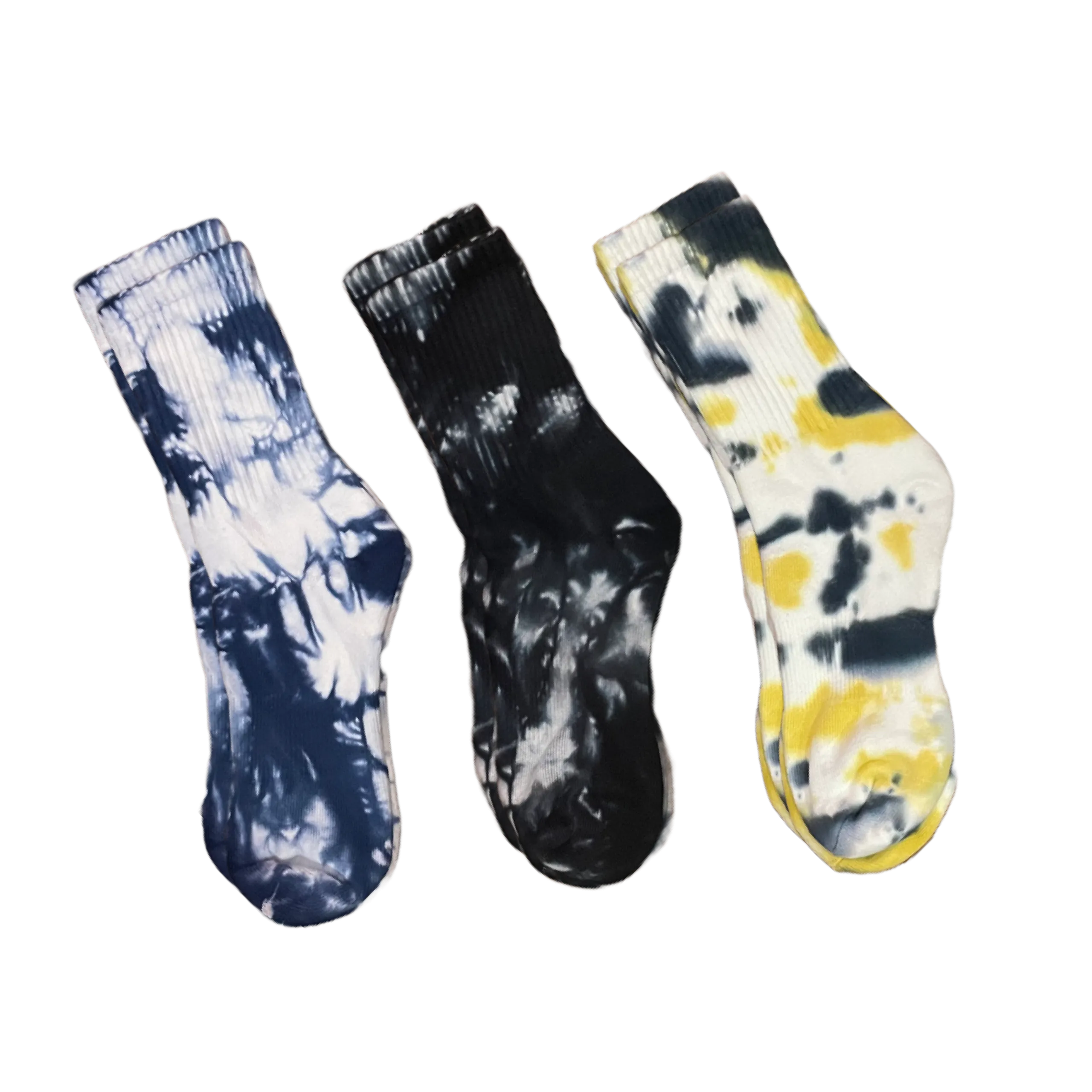 Tie Dye Socks Crew Length - Pack of three