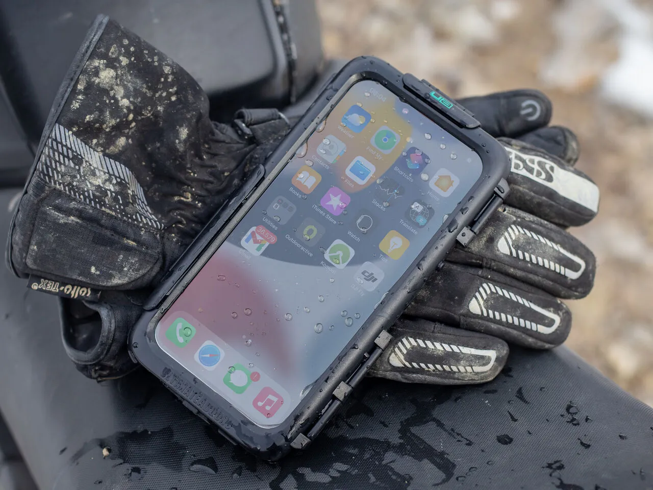 Tough Waterproof Motorcycle Mount Case for Apple iPhone 13 Series