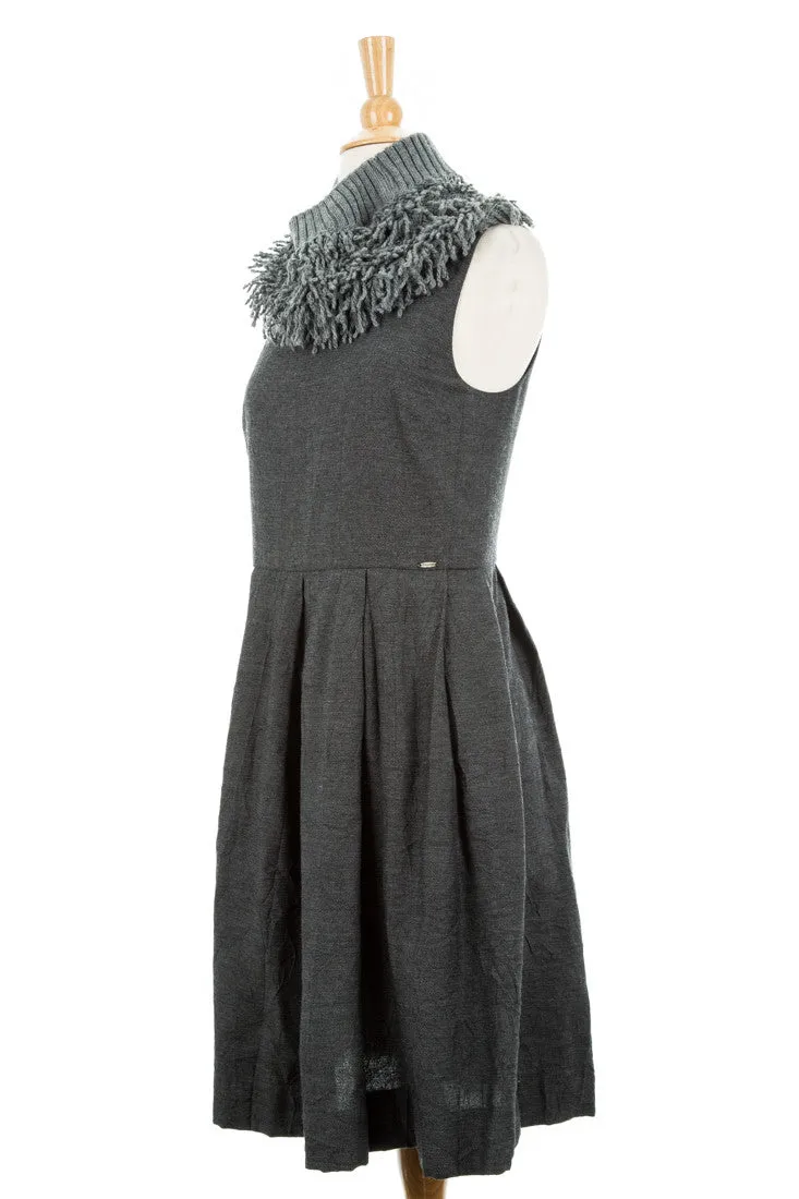 Tricote Dress With Scarf