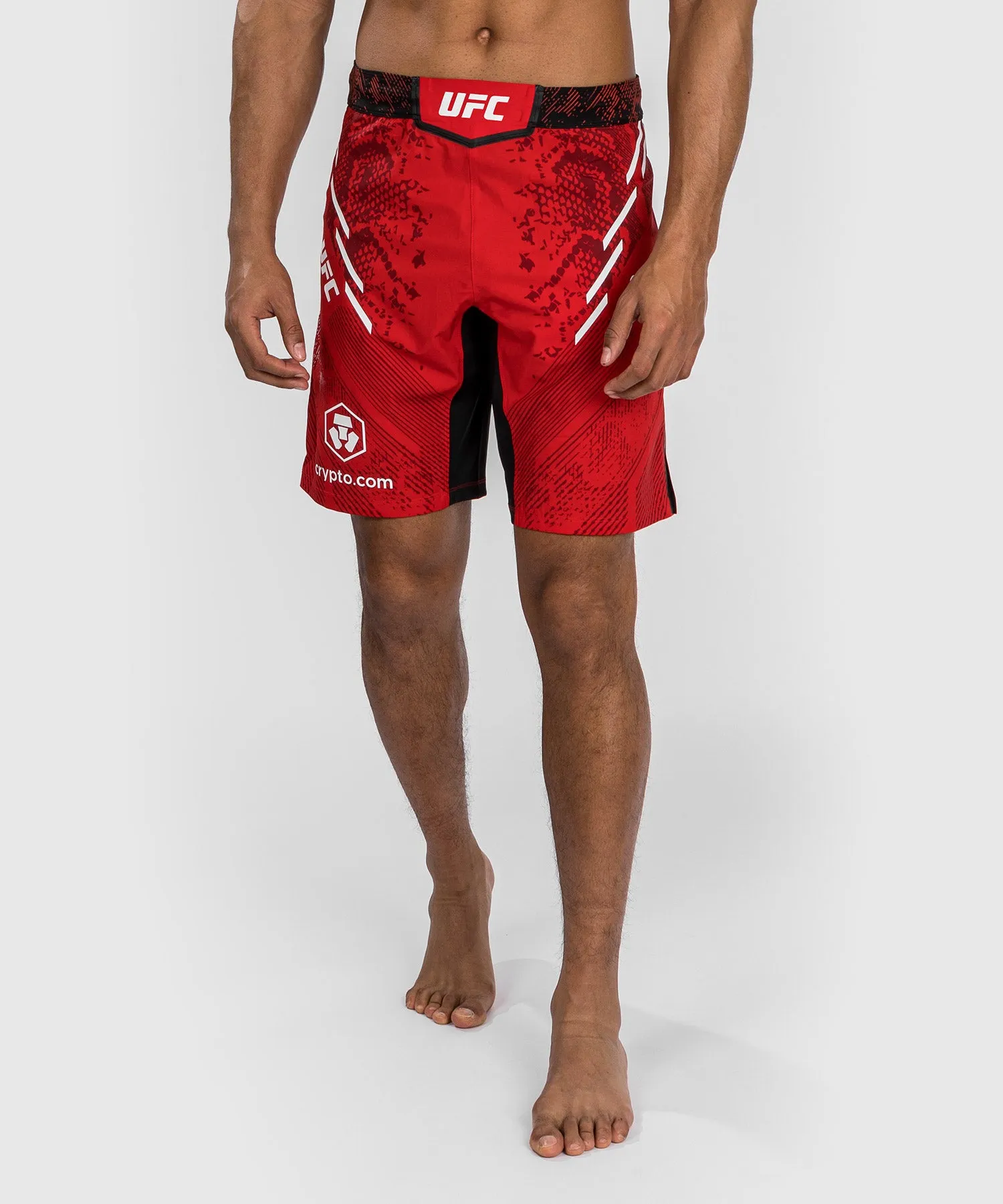 UFC Adrenaline by Venum Authentic Fight Night Men's Fight Short - Long Fit - Red