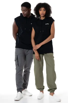 Unisex Sleeveless Hoodie _ 145379 _ Black