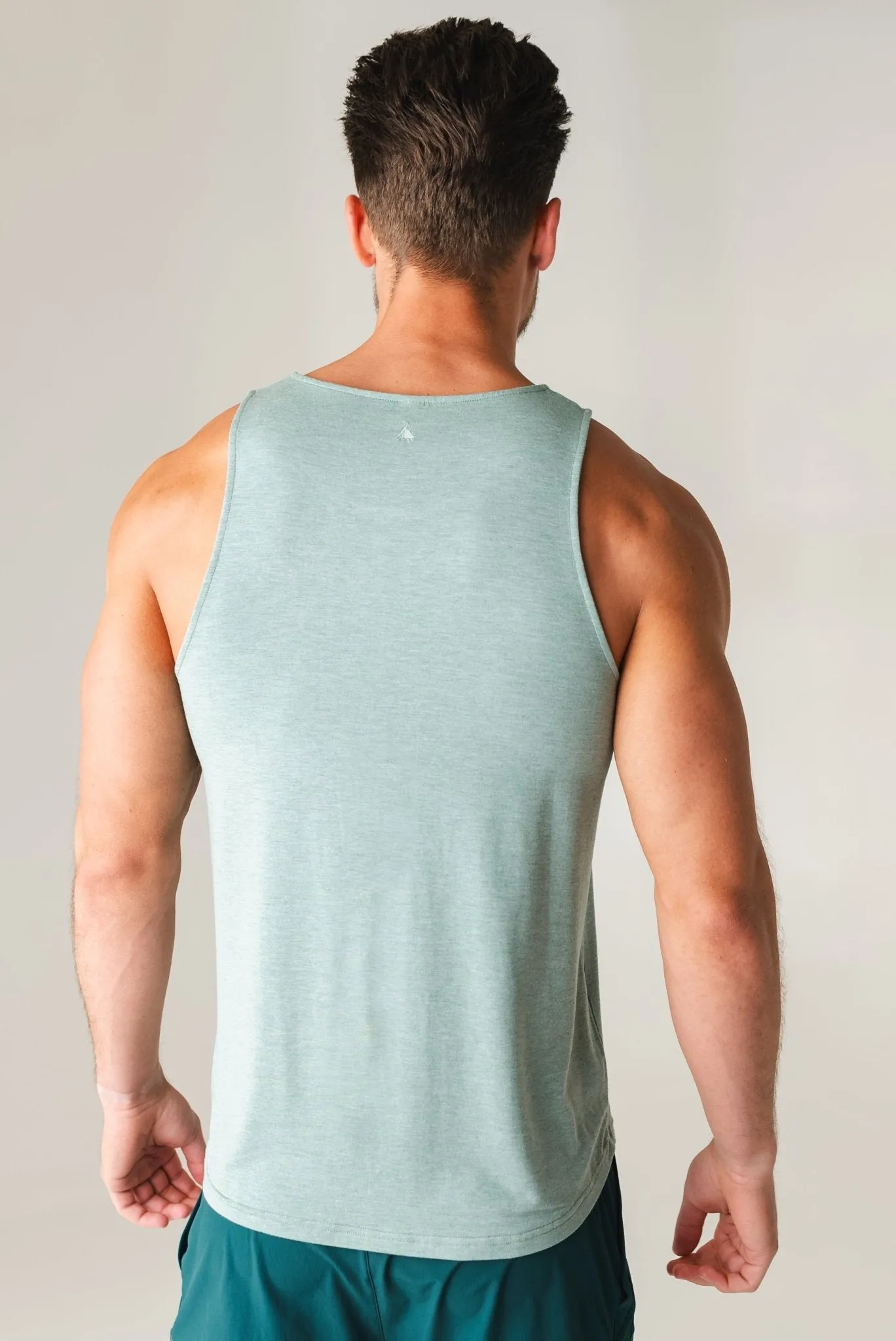 Vitality Men's Vital Tank - Eucalyptus Marl