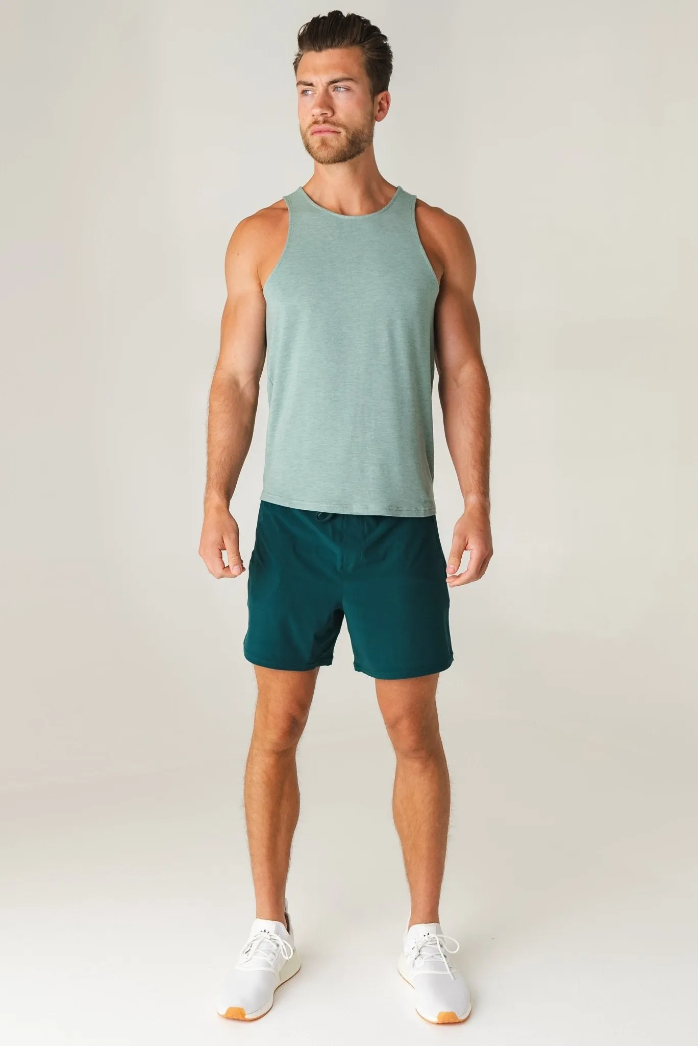 Vitality Men's Vital Tank - Eucalyptus Marl