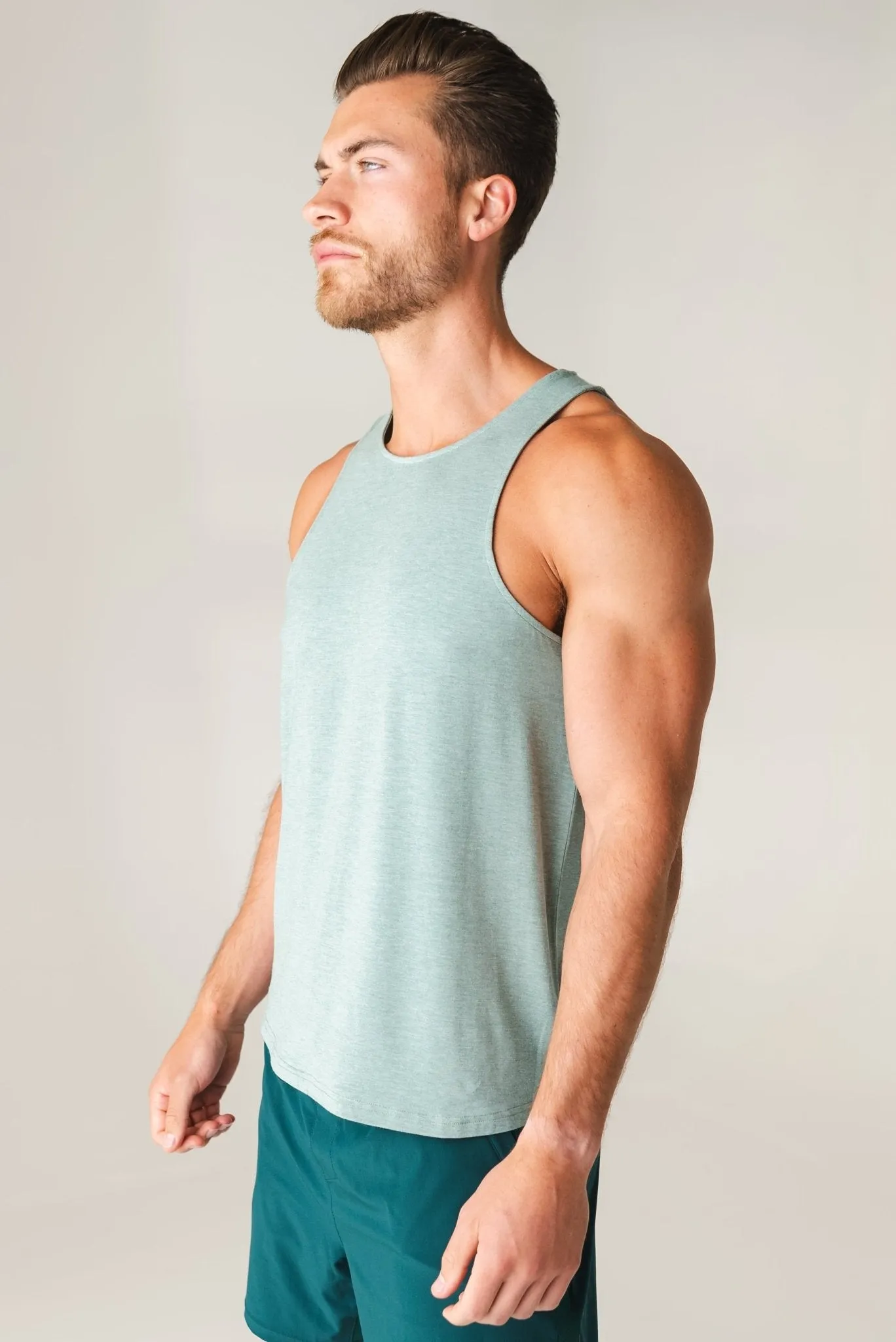 Vitality Men's Vital Tank - Eucalyptus Marl